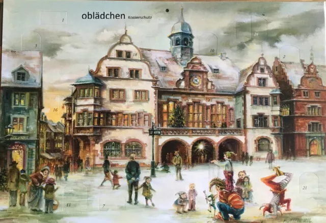 # Adventskalender # Kunstverlag Brück & Sohn # 2699 FREIBURG Rathaus Weihnachten