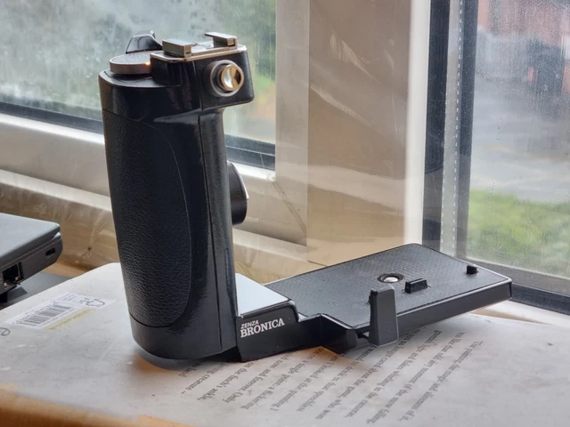 Empuñadura de velocidad Zenza Bronica S para bobinador de mano y soporte para flash SQ-Ai SQ-A SQ-B