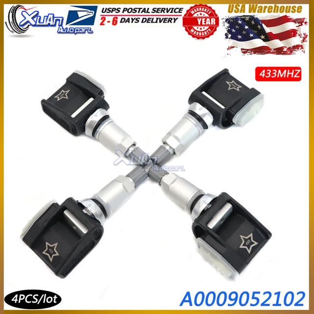 08-14 Mercedes W212 E400 GLK350 TPMS Tire Pressure Sensor Sensors Set 433 92 Mhz