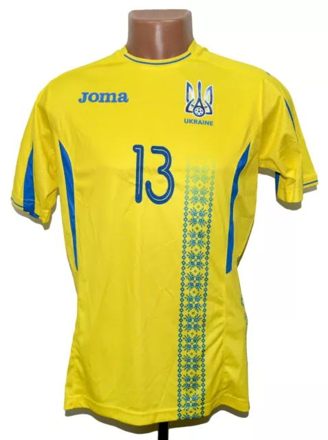 Ukraine National Team Match Issue 2017/2018 Home Football Shirt Jersey Joma #13