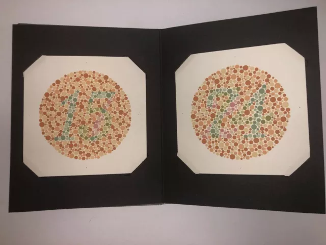 Color Blindness Test Charts (Ishihara) Handaya Book of 25 Plates