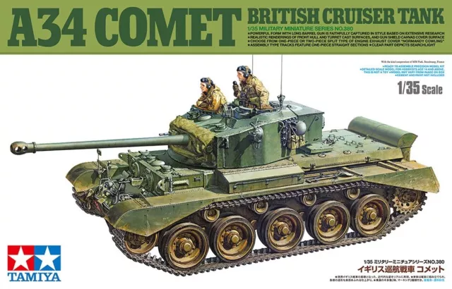 Tamiya 35380 1/35 Scale Military Model Kit WWII British Cruiser Tank A34 Comet