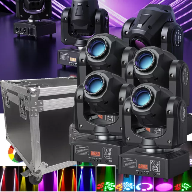 U`King 120W 8 Gobo RGBW LED Moving Head DMX DJ Bühnenlicht Party Discolicht Spot