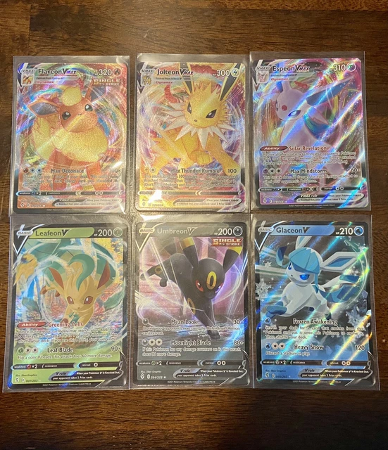 POKEMON EVOLVING SKIES Eeveelutions V Vmax 6 Card Lot Pack Fresh Mint pokemon-evolving-skies-eeveelutions-v-vmax-6-card-lot-pack-fresh-mint