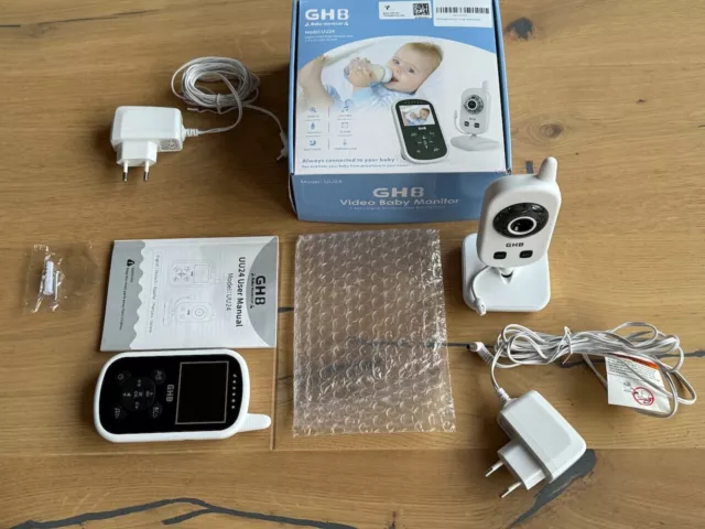 GHB Babyphone mit Kamera / Video Baby Monitor 2,4 GHz Nachtsicht ECO Modus UU24