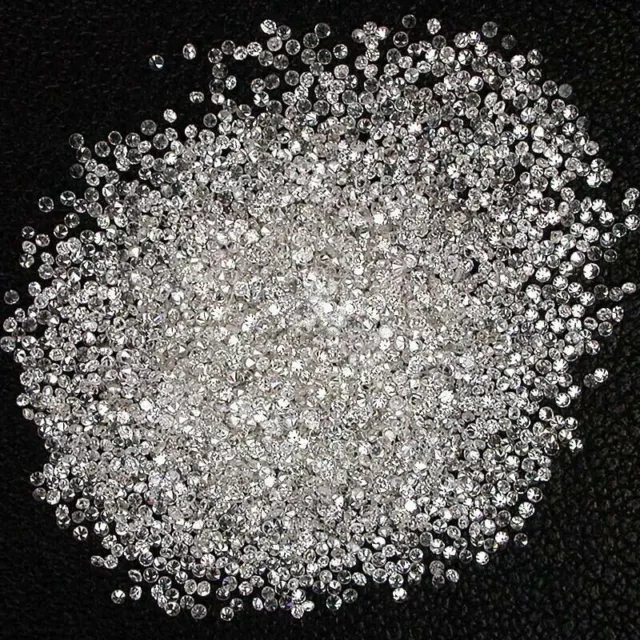 100% Diamante Natural Lote 2 MM Brillante Redondo Corte F Blanco Color Piedra