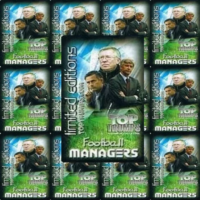 Top Trumps Football Managers Limited Edition Single Cards – Various Team Choice