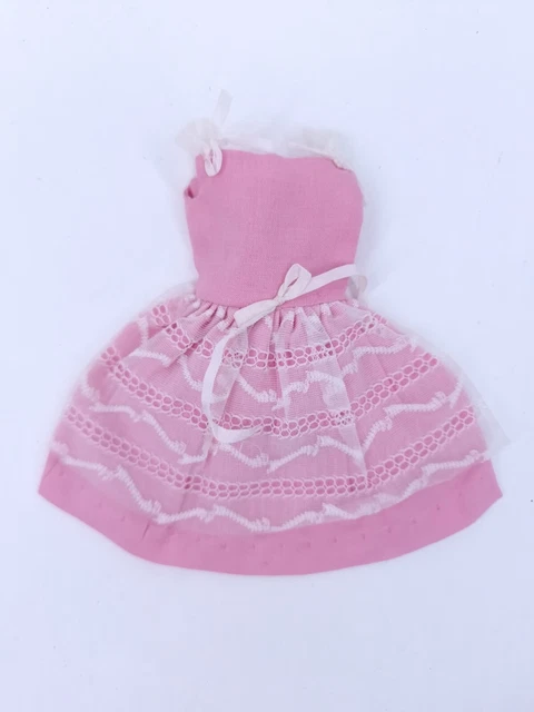 Party Pink Skipper Dress Vintage 1965 Mattel Barbie Sister