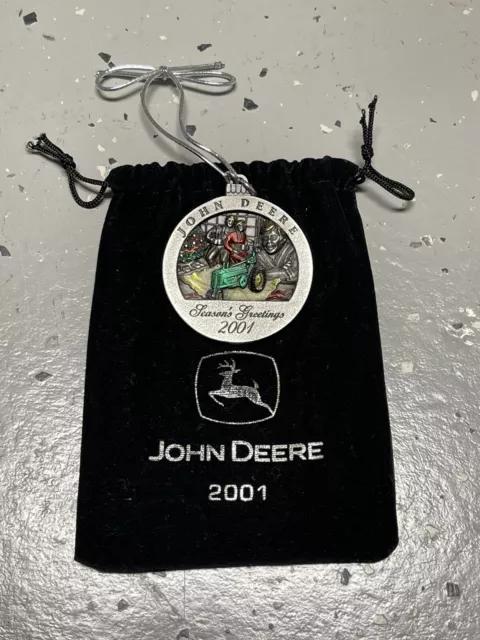 2001 John Deere Limited Edition Pewter Christmas Ornament – No 6 in series