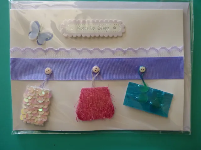 Any Occasion Greeting Card 3D Embellished Women's Purses Born To Shop Burgoyne