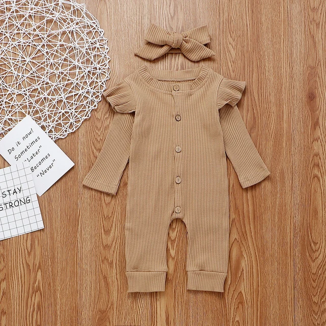 Set abiti tuta tutina neonata bambina tuta lavorata a maglia abiti fascia 9