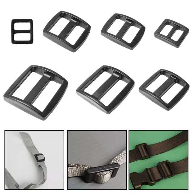 Heavy Duty Plastic Tri Glide Buckles for Belt Buckle Backpack 10pcs Pack