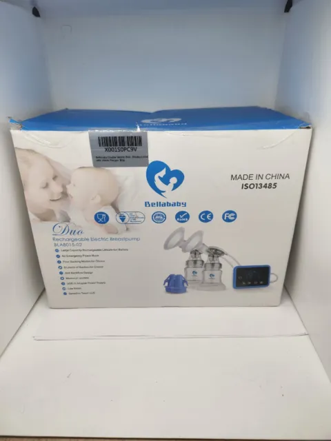 Bellababy Duo BLA8015-02 Clear White Double Electric Breast Feeding Pumps.