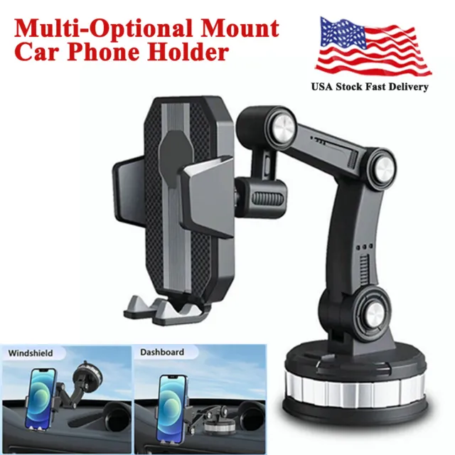 Car Truck Mount Phone Holder Cell Phone Stand on Dashboard Windshield Universal