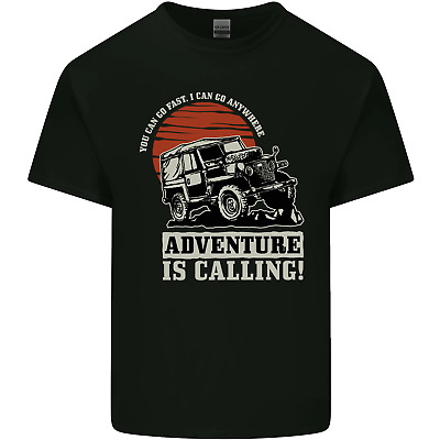 Adventure Is Calling 4X4 Off Roading Road Mens Cotton T-Shirt Tee Top