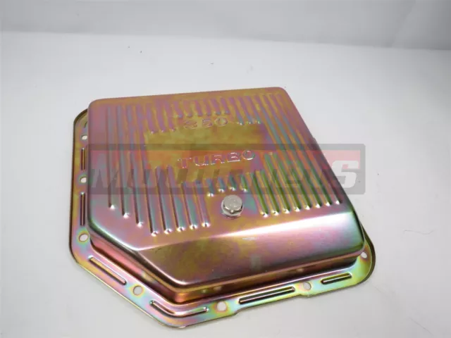 GM Chevy Turbo 350 Zinc Automatic Transmission Pan - Stock Capacity TH350 Trans