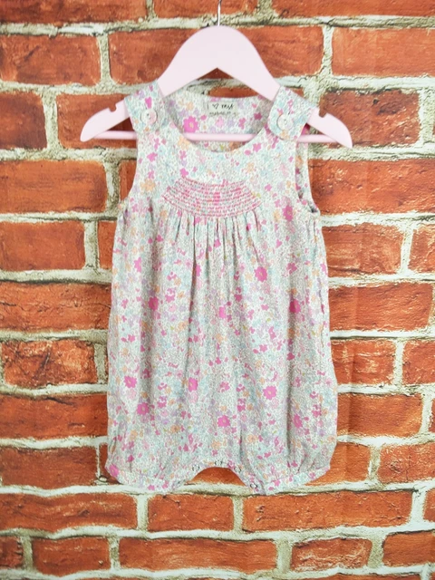 Pacchetto Bambine Età 12-18 Mesi Prossimo Abito Romper Estate Check Floreale 86Cm 2