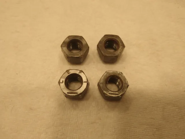 4 Left Hand LH Thread Lug Nuts, used, from Studebaker, may fit others free ship