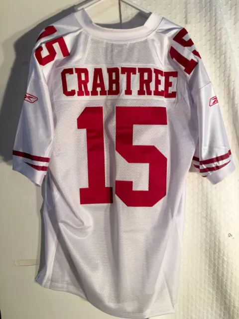 Reebok Authentic NFL Jersey San Francisco 49ers Michael Crabtree White sz 54
