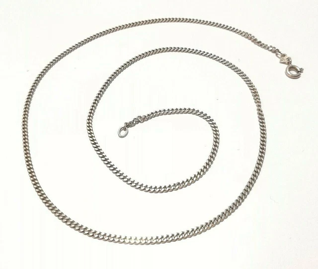 BELLISSIMA COLLANA DELICATA IN ARGENTO 925 LUNGA 51 cm - CATENA /F1