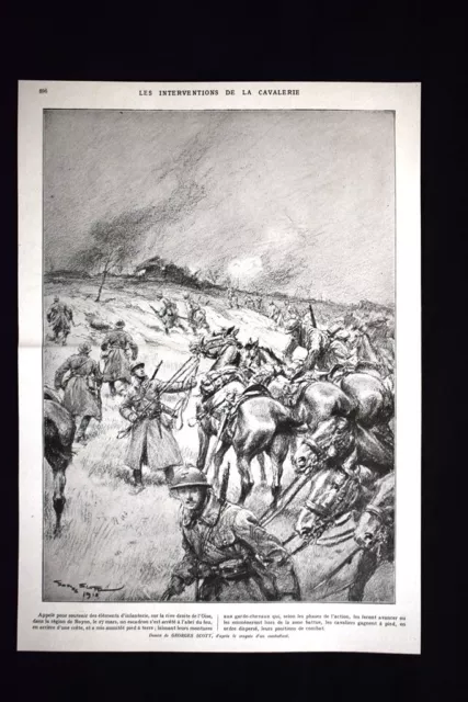 Les interventions de la cavalerie WW1 Guerra 1914 - 1918