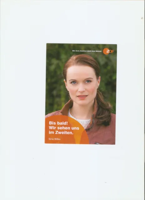 Sina  Wilke      -  Autogrammkarte, ohne Signatur,   ,aus Rosenheim Cops-ZDF