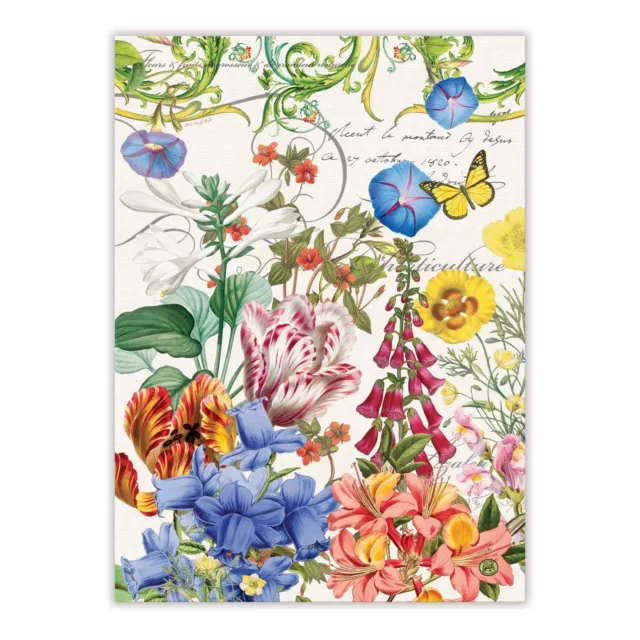 Michel Design Works Cotton Kitchen Tea Towel Summer Days Floral - NEW