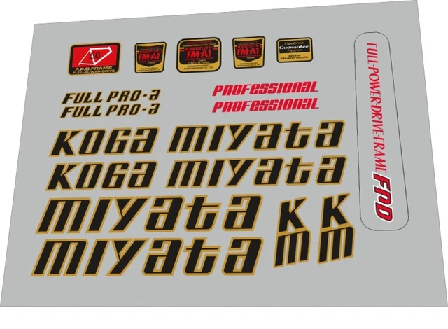 KOGA MIYATA FULL Pro A Frame Decal Set 1984 EUR 31,90 - PicClick DE