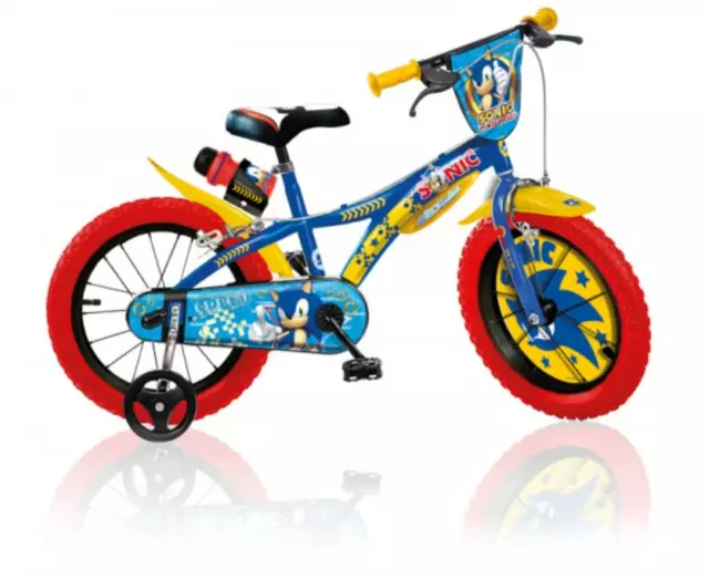 Bici Bicicletta Dino Bikes Sonic 4 5 6 7 Anni Bimbo Bambino - 14" -  614-Sc
