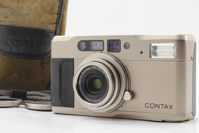 LCD Works[Near MINT w/Case] Contax TVS Date Back Point & Shoot Camera From JAPAN