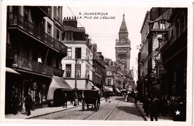 CPA DUNKERQUE - La Rue de l'Église (205343)