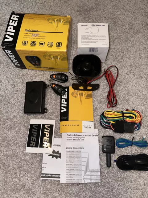 Viper 3105V Security System Keyless Entry Car Alarm w/ 2 Remotes Brand New model