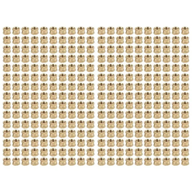 Filettatura Femmina M3 x 3mm Filettatura Ottone Zigrinata Inserto Filettato L7L7