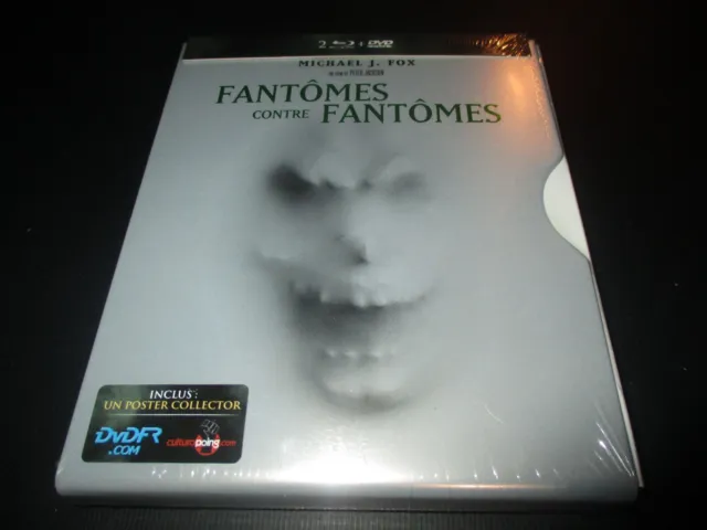 STEELBOOK 2 BLU-RAY + 1 DVD NEUF "FANTOMES CONTRE FANTOMES" Michael J. FOX