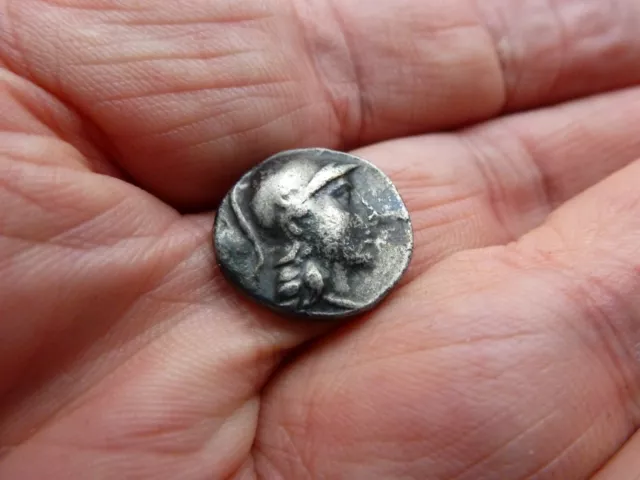 Ancient Greek Silver Hemidrachm BC Silver Coin