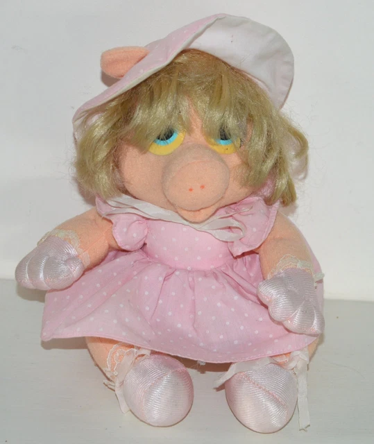 Bouteille de bain moussant forme de Peggy la cochonne, les Muppet Show vintage années 60/70 - Décoration