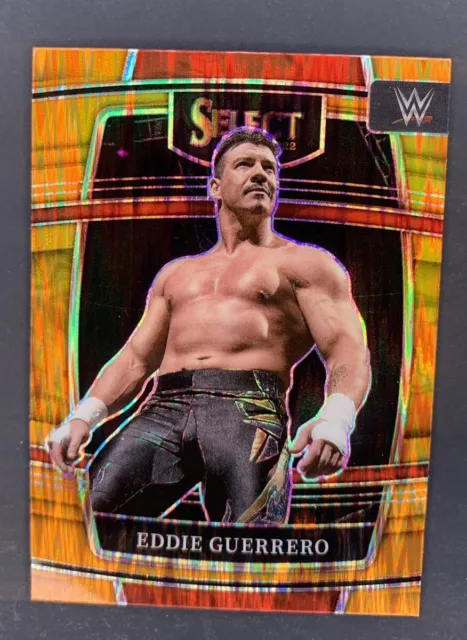 Eddie Guerrero Legends Orange Flash Prizm 2022 Panini Select WWE Trading Card #7