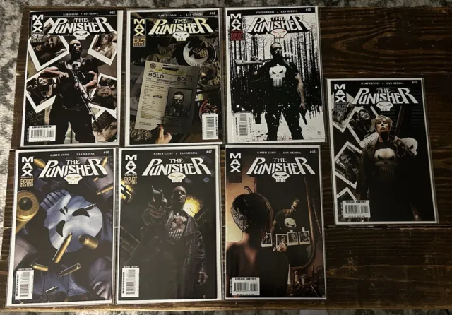 The Punisher #43-49 Marvel Max Lot Widowmaker Complete Set Ennis