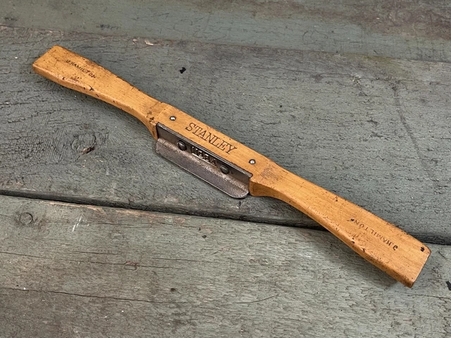 Vintage STANLEY USA No.84 Boxwood 'Razor Edge' Spokeshave Made in USA Woodwork