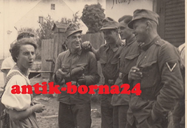 Foto WH 3. Gebirgs-Division Frauen Soldaten Bergmütze Gebirgsjäger Geb.Jg.  *166