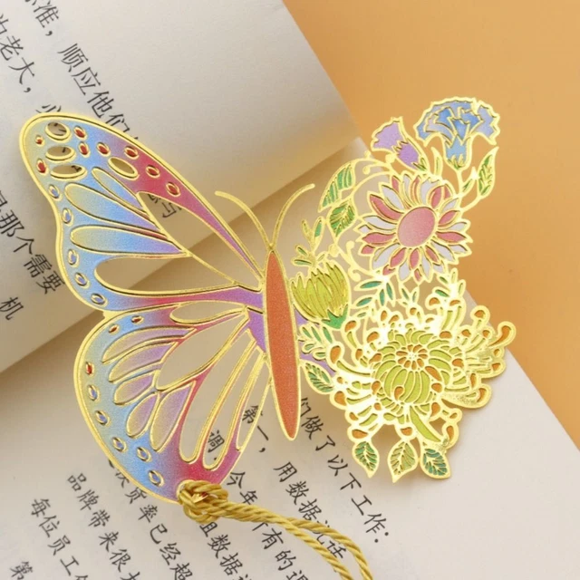 Flower Bookmark Book Page Marker Metal Reading Bookmark Book Paginator