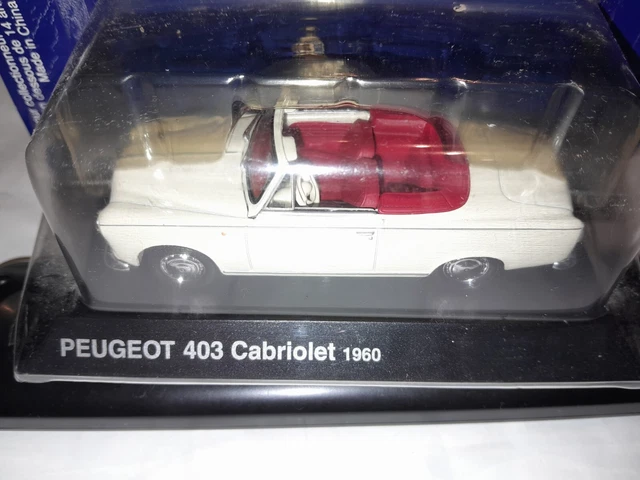 PEUGEOT 202 CABRIOLET Blanc KIT Monté RECORD M.R.F. 1:43 de reference