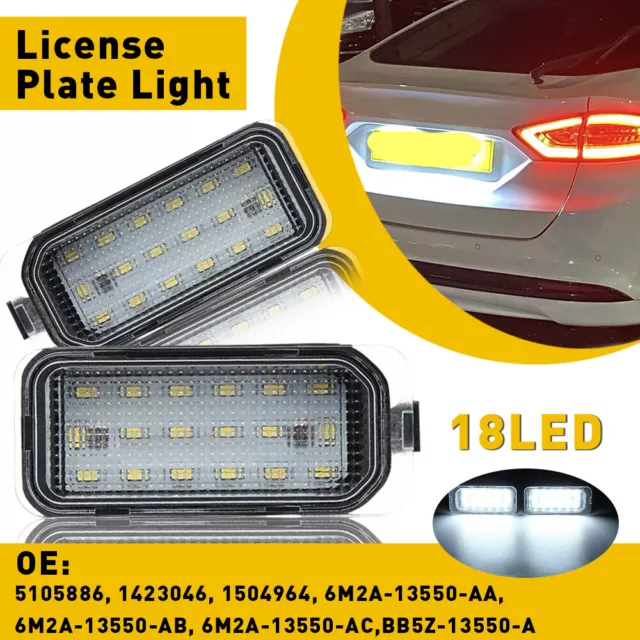 For Ford C-MAX Ka+ Kuga Mondeo Ranger S-MAX SMD Led Number License Plate Lights