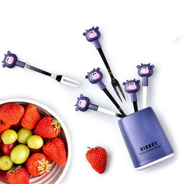 Mini-Zahnstocher Kinder Obst gabeln Bento Geschirr Kinder Lebensmittel auswahl