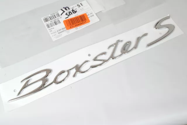 Genuine Porsche Boxster S Emblem in Chrome 987 2008-2012 Insigna Logo