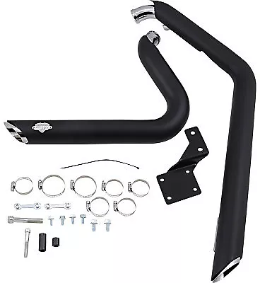 Vance &amp; Hines Shortshots Staggered 2-Into-2 Exhaust Black 47221 VH-0154