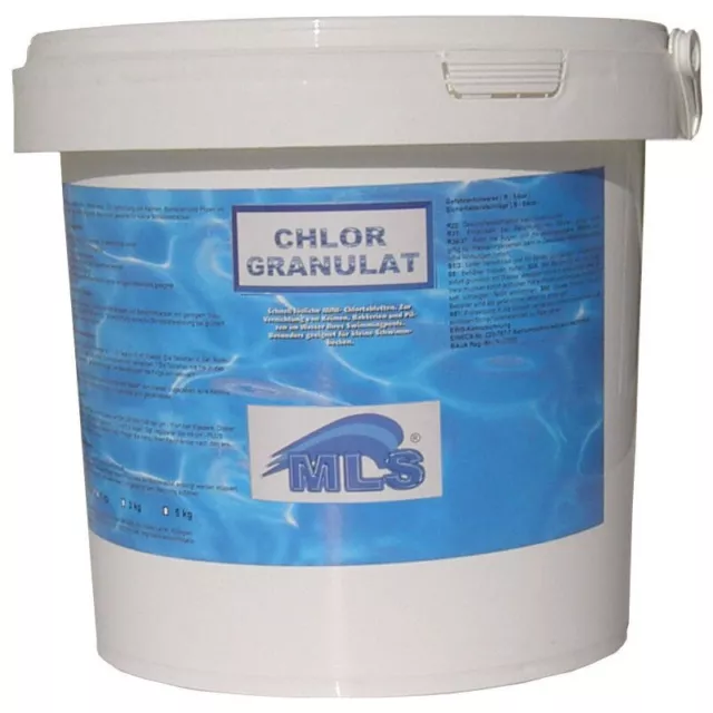 Chlorschock CHLORGRANULAT 5 kg frische Ware - 60% Chlorgehalt POOLCHLOR Granulat