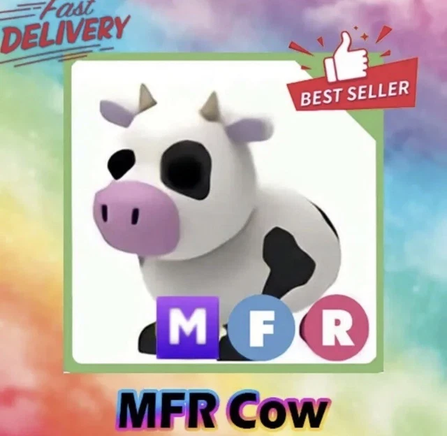 ADOPT ME-MEGA FLY RIDE COW- FAST DELIVERY £24.99 - PicClick UK