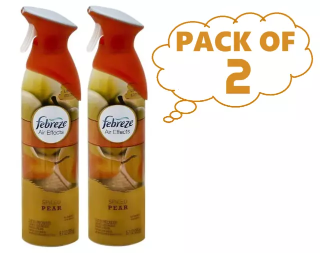 Febreze Air Effects Air Refresher Limited Edition - Spiced Pear (Pack of 2)