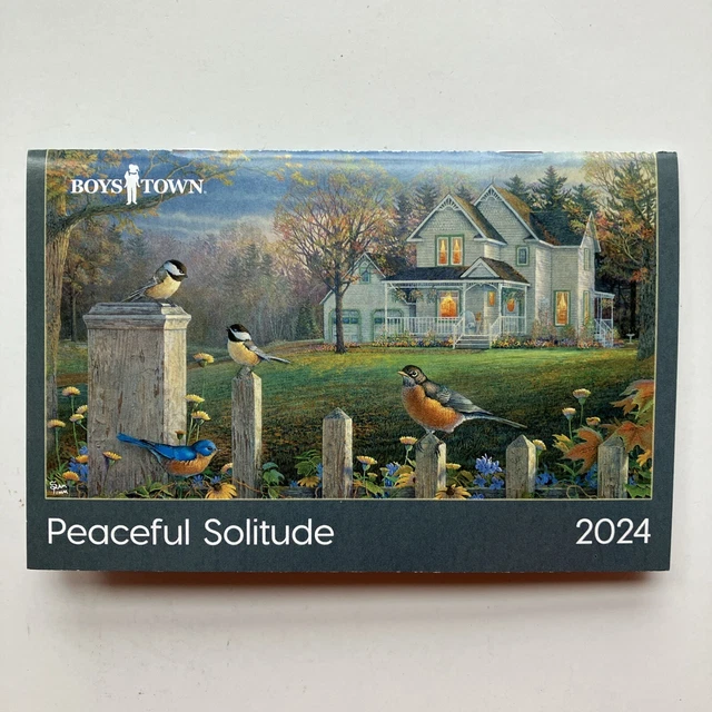 BOYS TOWN SUBTLE Peaceful Solitude 12 Month 2024 Pocket Planner